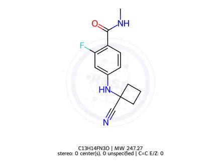 Chemical structure of Apalutamide Impurity 7