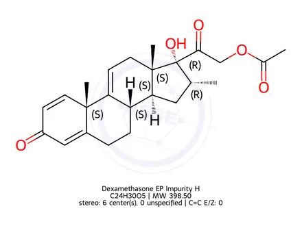 Chemical structure of Dexamethasone EP Impurity H