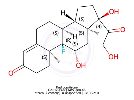 Chemical structure of Fludrocortisone