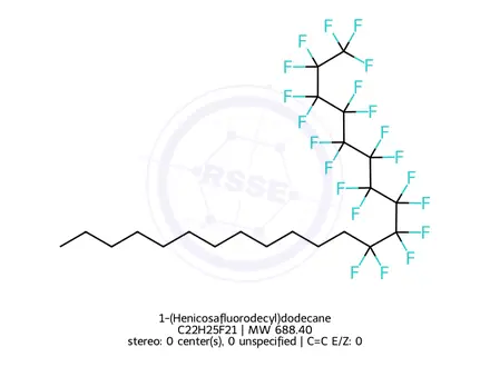 Chemical structure of 1-(Henicosafluorodecyl)dodecane