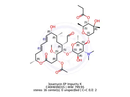 Chemical structure of Josamycin EP Impurity K