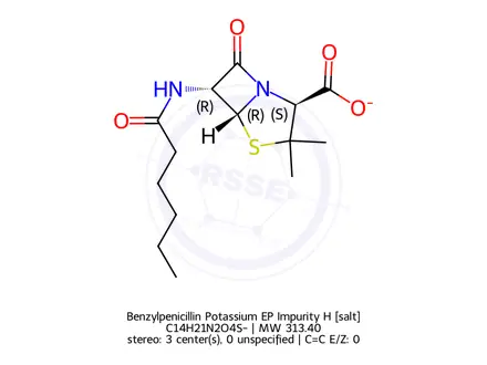 Chemical structure of Benzylpenicillin Potassium EP Impurity H