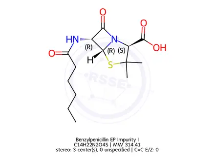 Chemical structure of Benzylpenicillin EP Impurity I