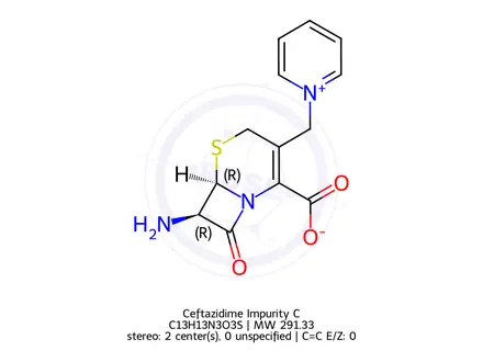 Chemical structure of Ceftazidime Impurity C
