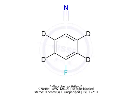 Chemical structure of 4-Fluorobenzonitrile D4