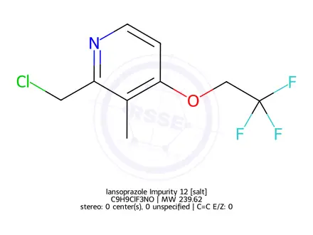 Chemical structure of lansoprazole Impurity 12