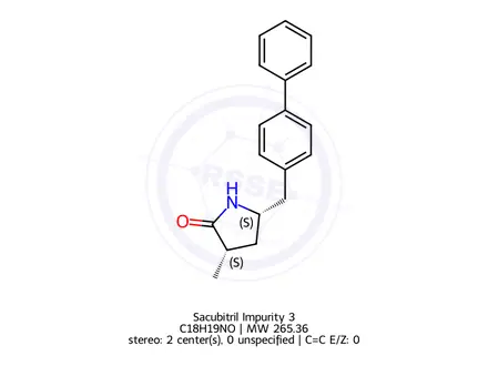 Chemical structure of Sacubitril Impurity 3