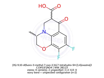 Chemical structure of Levofloxacin Impurity 63