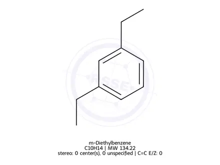 Chemical structure of m-Diethylbenzene