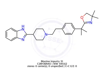 Chemical structure of Bilastine Impurity 31