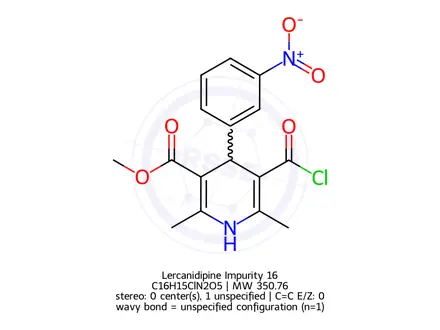 Chemical structure of Lercanidipine Impurity 16