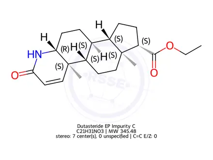 Chemical structure of Dutasteride Impurity C