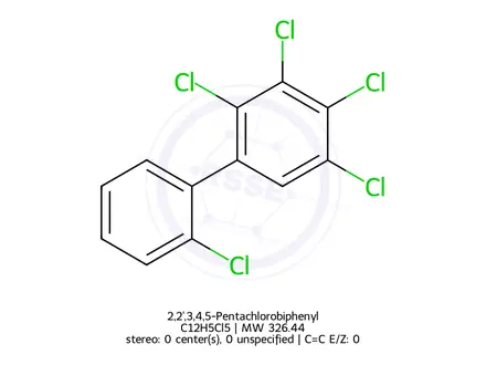 Chemical structure of 2,2',3,4,5-Pentachlorobiphenyl