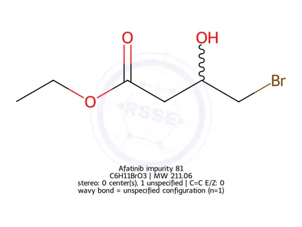 Chemical structure of Afatinib impurity 81