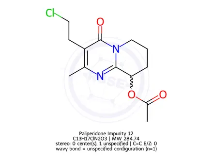 Chemical structure of Paliperidone Impurity 12