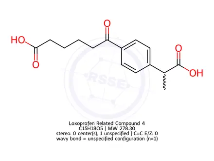 Chemical structure of Loxoprofen Related Compound 4