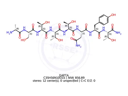 Chemical structure of DAPTA