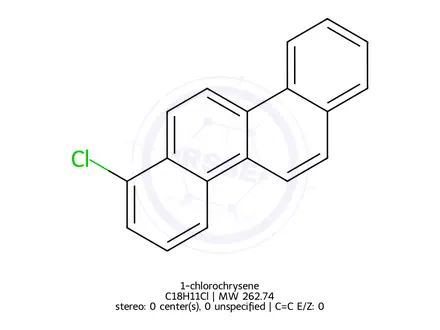 Chemical structure of 1-chlorochrysene
