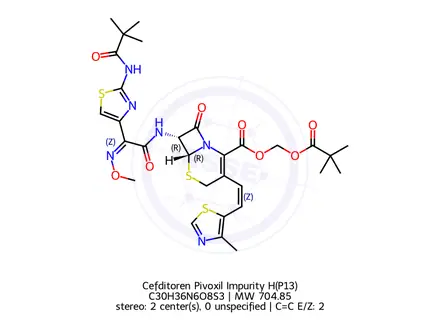 Chemical structure of Cefditoren Impurity 6