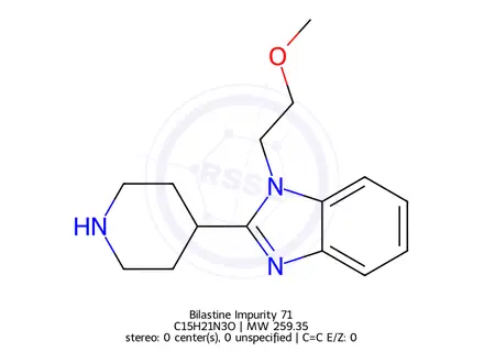 Chemical structure of Bilastine Impurity 71