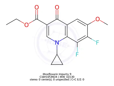 Chemical structure of Moxifloxacin Impurity Q