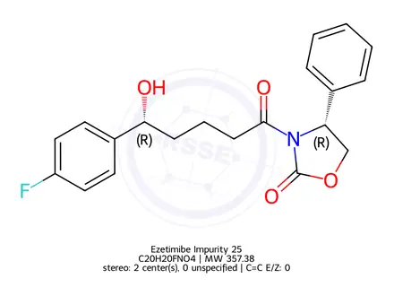 Chemical structure of Ezetimibe Impurity O