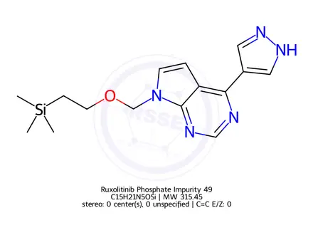 Chemical structure of Ruxolitinib Phosphate Impurity 49