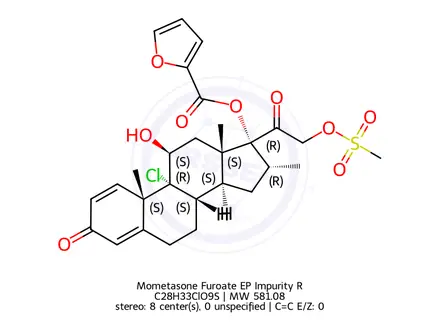 Chemical structure of Mometasone Furoate EP Impurity R