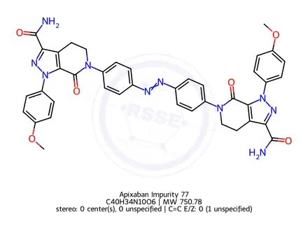 Chemical structure of Apixaban Dimer Impurity