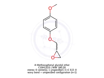Chemical structure of 4-Methoxyphenyl glycidyl ether