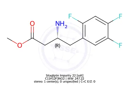 Chemical structure of Sitagliptin Impurity 19(hydrochloride)