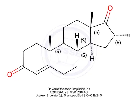 Chemical structure of Dexamethasone Impurity 29