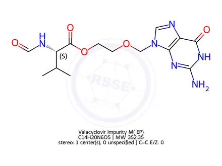 Chemical structure of Valacyclovir Impurity M( EP)