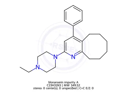 Chemical structure of blonanserin impurity A