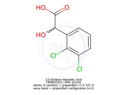 Chemical structure of 2,3-Dichloro-Mandelic Acid