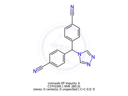 Chemical structure of Letrozole EP Impurity A