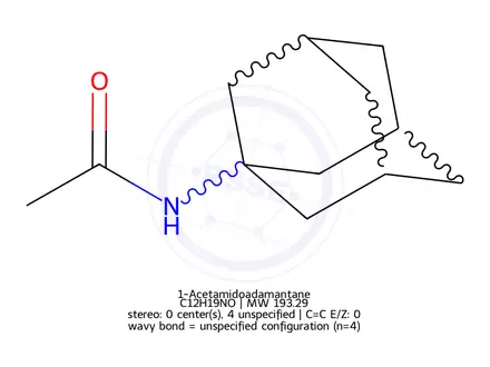 Chemical structure of 1-Acetamidoadamantane