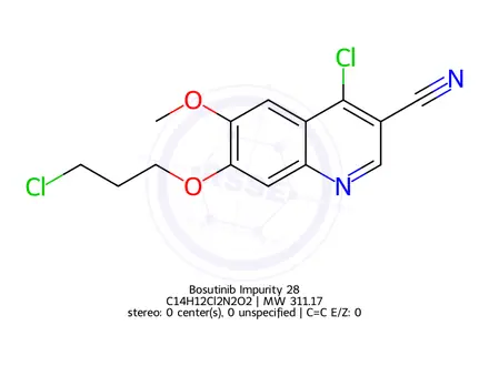 Chemical structure of Bosutinib Impurity 28