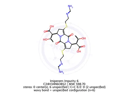 Chemical structure of Imipenem Impurity 6