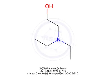 Chemical structure of 2-(Diethylamino)ethanol