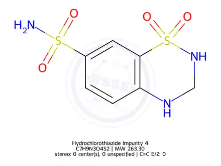 Chemical structure of Hydrochlorothiazide Impurity 4