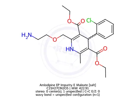 Chemical structure of Amlodipine EP Impurity E