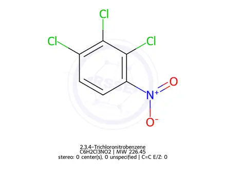 Chemical structure of 2,3,4-Trichloronitrobenzene