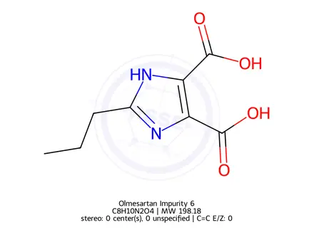Chemical structure of Olmesartan Impurity 6
