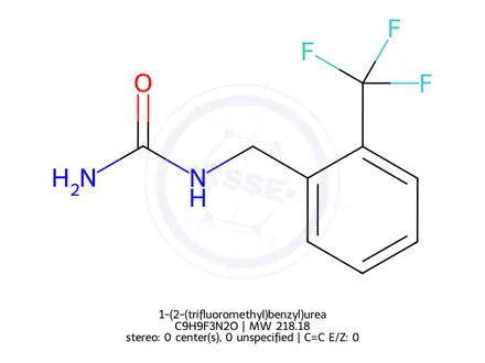 Chemical structure of 1-(2-(trifluoromethyl)benzyl)urea