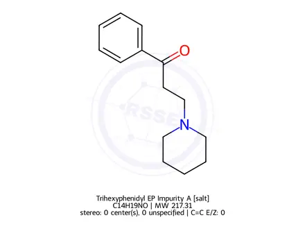 Chemical structure of Trihexyphenidyl EP Impurity A