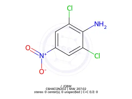 Chemical structure of Dicloran (Botran)