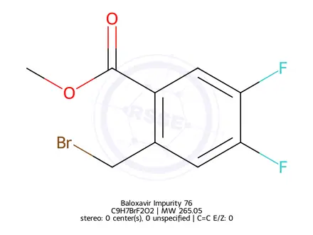 Chemical structure of Baloxavir Impurity 76