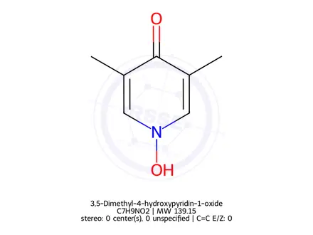 Chemical structure of 3,5-Dimethyl-4-hydroxypyridin-1-oxide