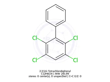Chemical structure of 2,3,5,6-Tetrachlorobiphenyl